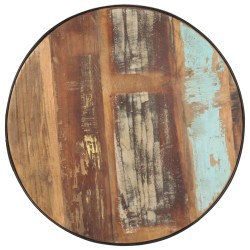 Table basse Noir 68x68x36 cm Bois de récupération massif 