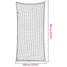 Filet pour remorque avec corde élastique noir 7x3,5 m PP 
