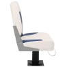 Ensemble de sièges de bateau pliables 4 pcs bleu et blanc 