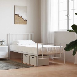 Matelas en mousse blanc 100x210 cm dureté H2 H3 