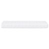 Matelas en mousse blanc 100x210 cm dureté H2 H3 