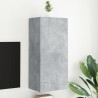 Meuble TV mural gris béton 40,5x30x90 cm bois d'ingénierie 