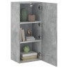 Meuble TV mural gris béton 40,5x30x90 cm bois d'ingénierie 