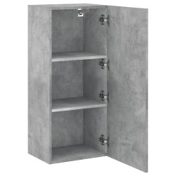 Meuble TV mural gris béton 40,5x30x90 cm bois d'ingénierie 