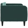 Lit de repos sans matelas vert foncé 80x200 cm velours 