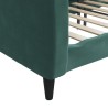 Lit de repos sans matelas vert foncé 80x200 cm velours 