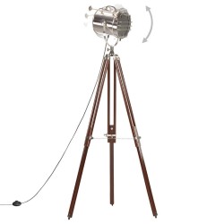 Lampadaire à trépied bois de manguier massif 180 cm     