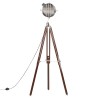 Lampadaire à trépied bois de manguier massif 180 cm     