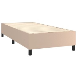 Sommier à lattes de lit avec matelas Cappuccino 90x190 cm 