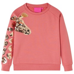 Sweatshirt pour enfants rose ancien 128 
