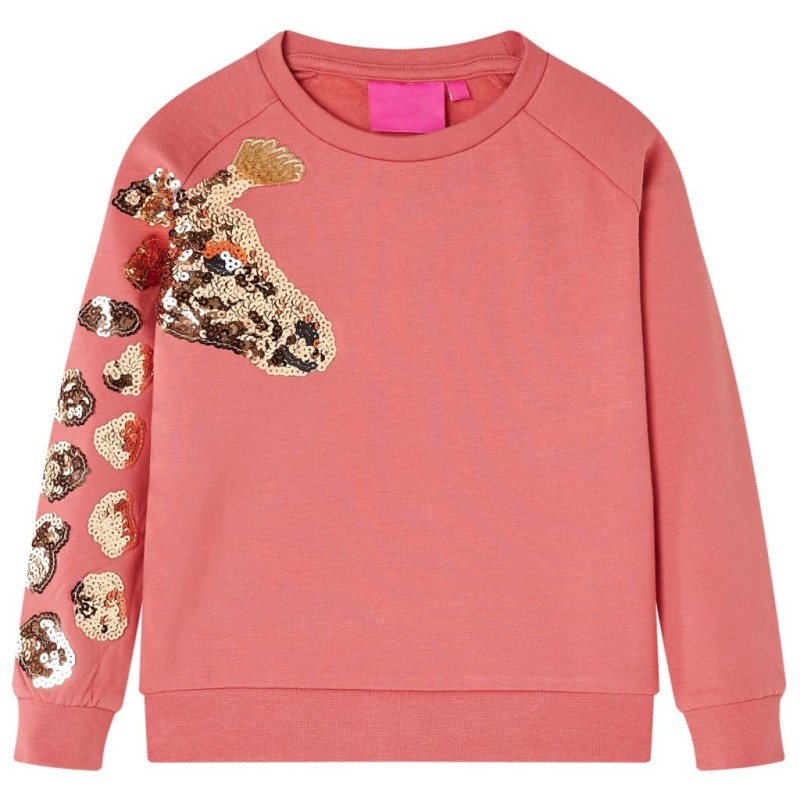 Sweatshirt pour enfants rose ancien 128 
