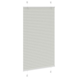 Store plissé gris clair 70x150 cm largeur du tissu 69,4 cm 