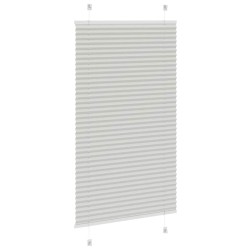 Store plissé gris clair 70x150 cm largeur du tissu 69,4 cm 