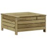 Salon de jardin 4 pcs avec coussins bois de pin imprégné 