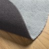Tapis HUARTE à poils courts doux et lavable bleu Ø 80 cm 