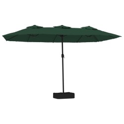 Parasol à double tête vert 449x245 cm 