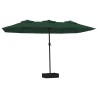 Parasol à double tête vert 449x245 cm 