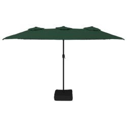 Parasol à double tête vert 449x245 cm 