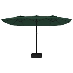Parasol à double tête vert 449x245 cm 