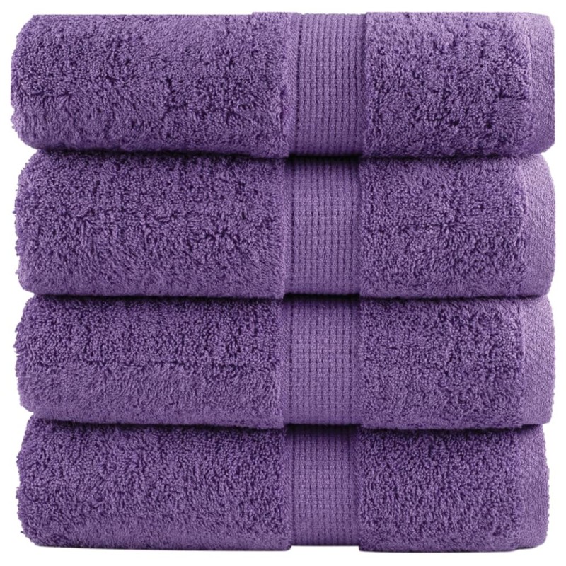 Serviettes d'invité de qualité supérieure SOLUND 4 pcs violet 