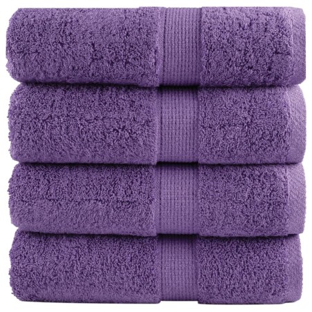 Serviettes d'invité de qualité supérieure SOLUND 4 pcs violet 