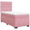 Sommier à lattes de lit et matelas Rose 80x200 cm Velours 