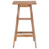 Tabourets de bar pliables lot de 2 Bois de teck massif 