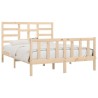 Cadre de lit sans matelas 150x200 cm bois massif 