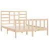 Cadre de lit sans matelas 150x200 cm bois massif 