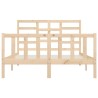 Cadre de lit sans matelas 150x200 cm bois massif 