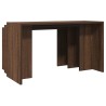 Tables gigognes 3 pcs chêne marron bois d'ingénierie 
