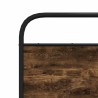 Tête de lit chêne fumé 150 cm acier et bois d'ingénierie 
