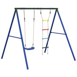 Ensemble de balançoire d'extérieur avec balançoire et échelle 