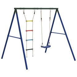 Ensemble de balançoire d'extérieur avec balançoire et échelle 