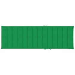 Chaise longue de jardin avec table et coussin Pin imprégné 