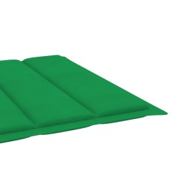 Chaise longue de jardin avec table et coussin Pin imprégné 
