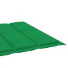 Chaise longue de jardin avec table et coussin Pin imprégné 