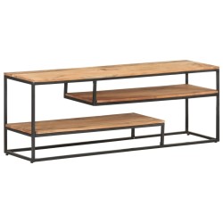 Meuble TV 130x30x45 cm Bois d'acacia massif 