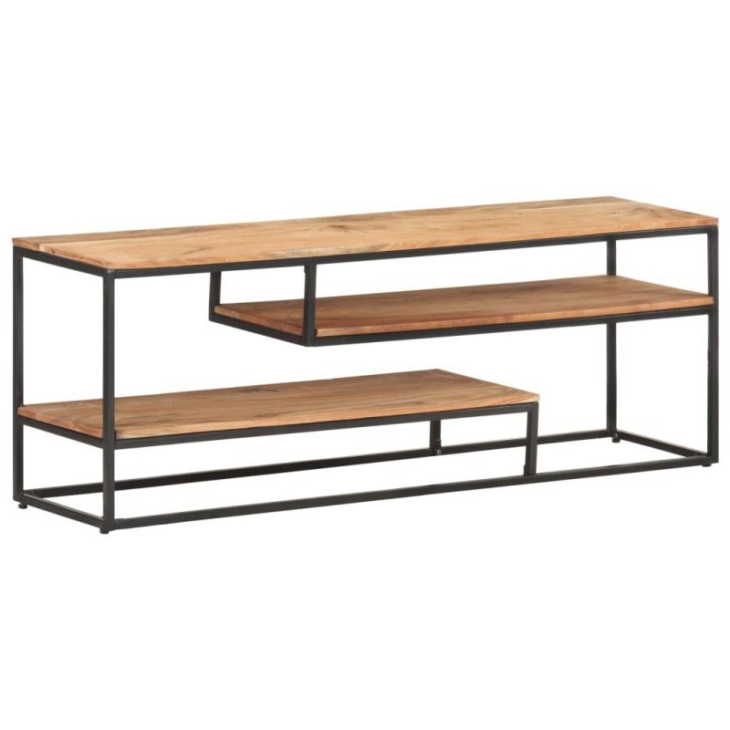 Meuble TV 130x30x45 cm Bois d'acacia massif Meuble TV 130x30x45 cm Bois d'acacia massif