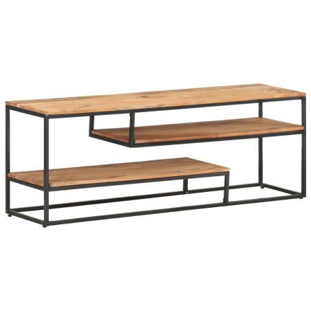 Meuble TV 130x30x45 cm Bois d'acacia massif 