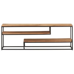 Meuble TV 130x30x45 cm Bois d'acacia massif 