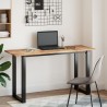 Dessus de bureau fini à l'huile 140x50x2cm bois d'acacia massif 