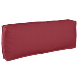 Ensemble de coussins pour palettes 2 pièces rouge vin en tissu Oxford 