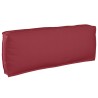 Ensemble de coussins pour palettes 2 pièces rouge vin en tissu Oxford 