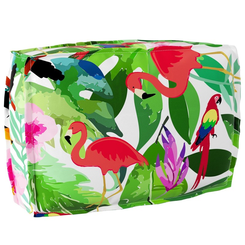 Ensemble de Coussins de Palette 2 Pièces Multicolore en Tissu Oxford 