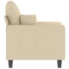 Fauteuil Crème 60 cm Tissu 