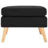 Repose-pied Noir Tissu 