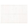 Tête de lit murale Blanc 159,5x3x110 cm Bois massif de pin 