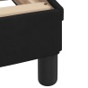 Lit avec matelas noir 180x200 cm velours 