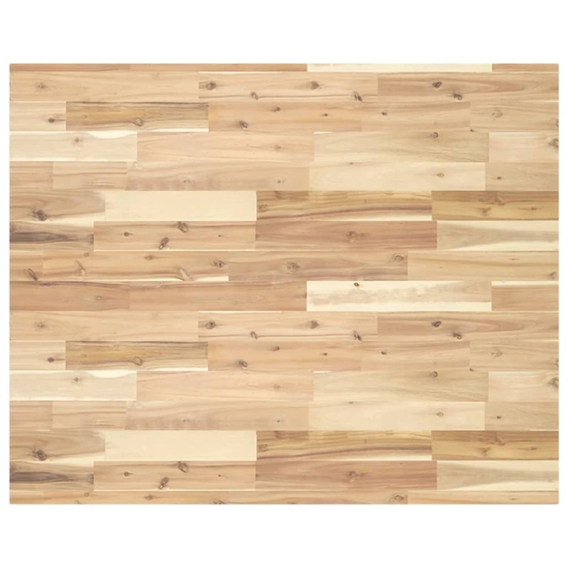 Dessus de bureau non traité 100x80x4 cm bois d'acacia massif 